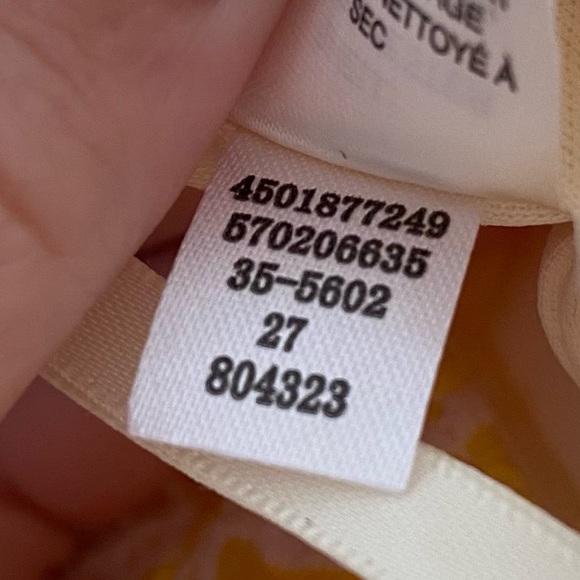 WHBM Yellow White Tonal Lace Sheath Dress - 2 - Picture 10 of 14